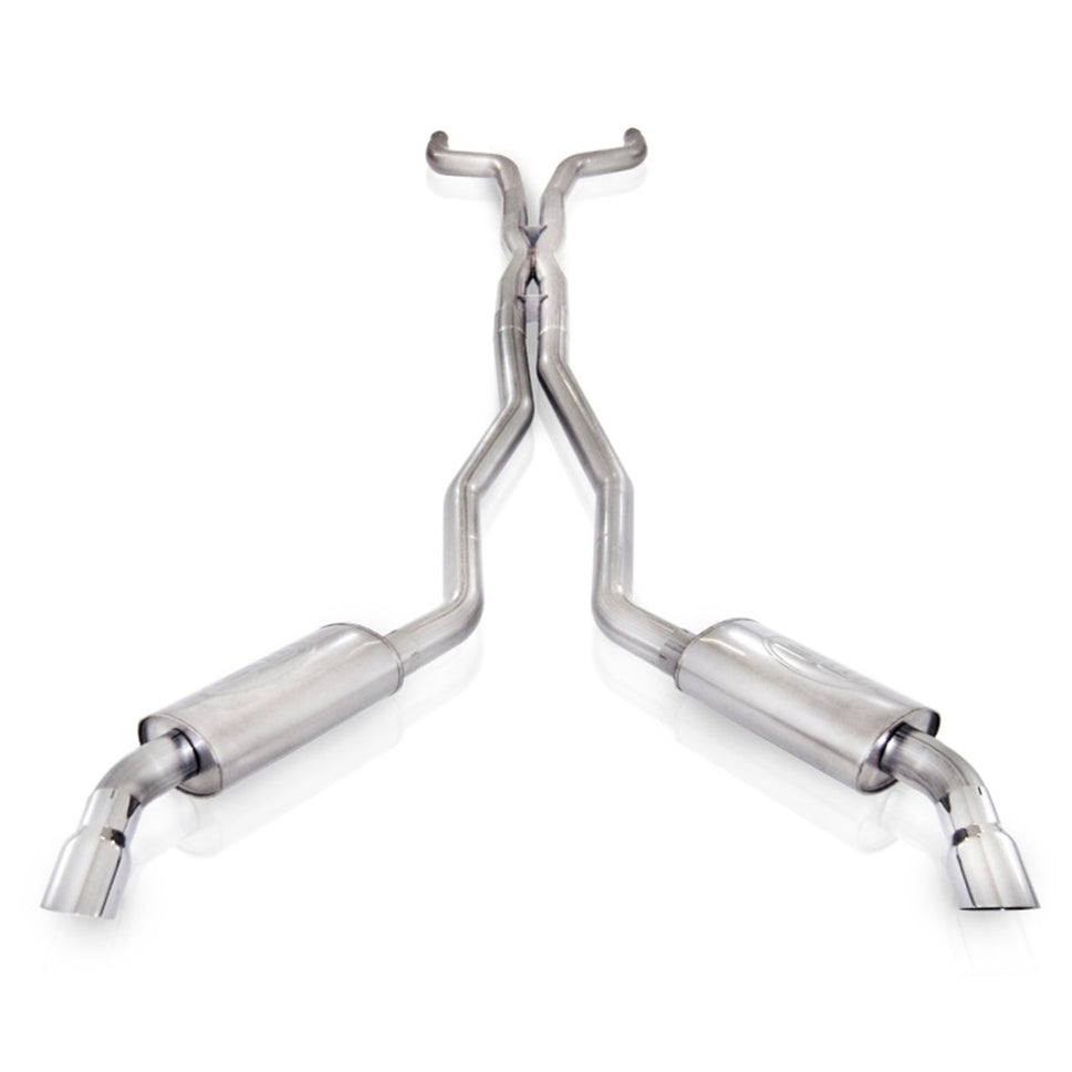 Stainless Works 2010-15 Camaro 6.2L 3in Exhaust X-Pipe S-Tube Turbo Mufflers Polished Tips CA10CB