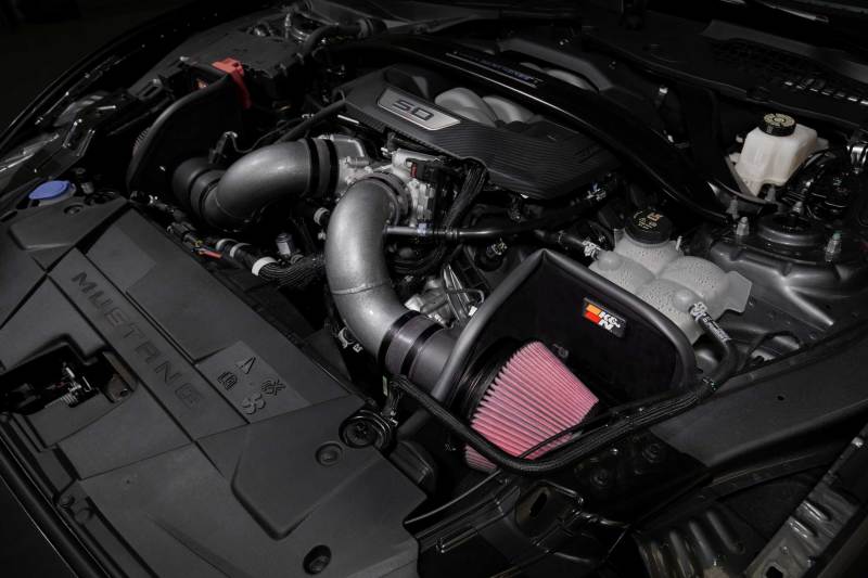 K&N 2024+ Ford Mustang V8 5.0L Typhoon Performance Air Intake System K&N Engineering Cold Air Intakes