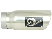 aFe MACH Force-Xp Universal Exhaust Tip 4 IN Inlet x 5 IN Outlet x 12 IN L- Polished Tip aFe Tips