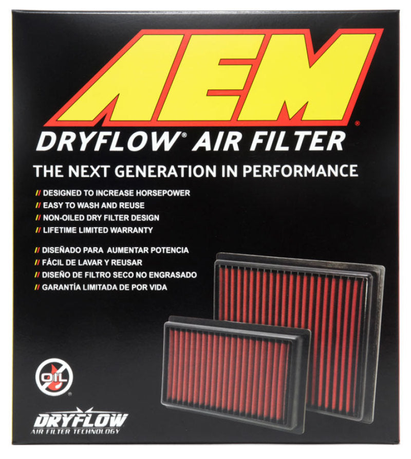 AEM Induction 15-17 Nissan NP300 2.3L DryFlow Air Filter AEM Induction Air Filters - Drop In