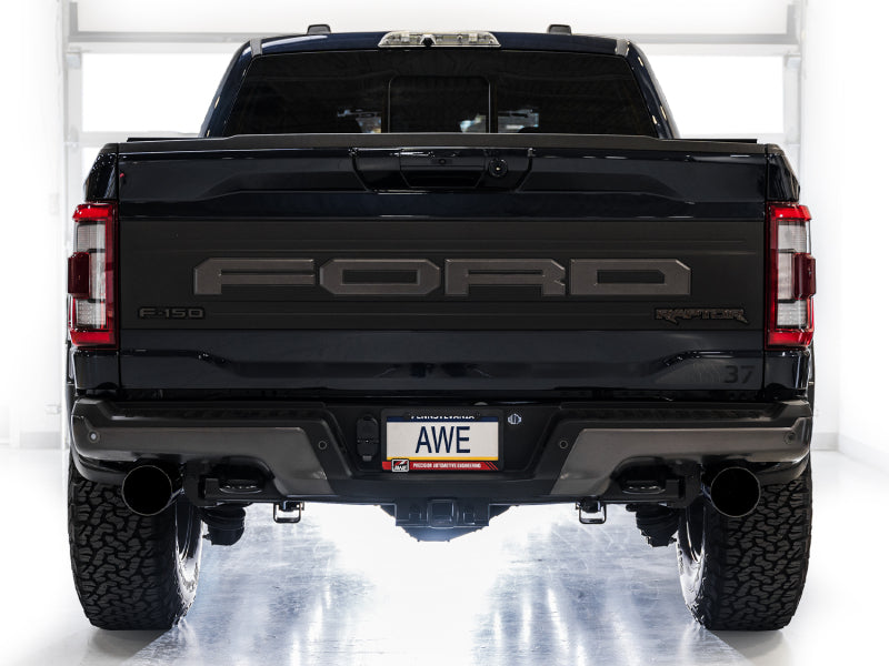 AWE Gen 3 Ford Raptor SwitchPath Exhaust - Diamond Black Tips AWE Tuning Catback