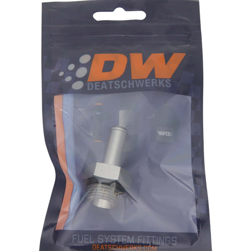 DeatschWerks 8AN ORB Male to 3/8in Barb Fitting (Single Barb - Incl O-Ring) DeatschWerks Fittings