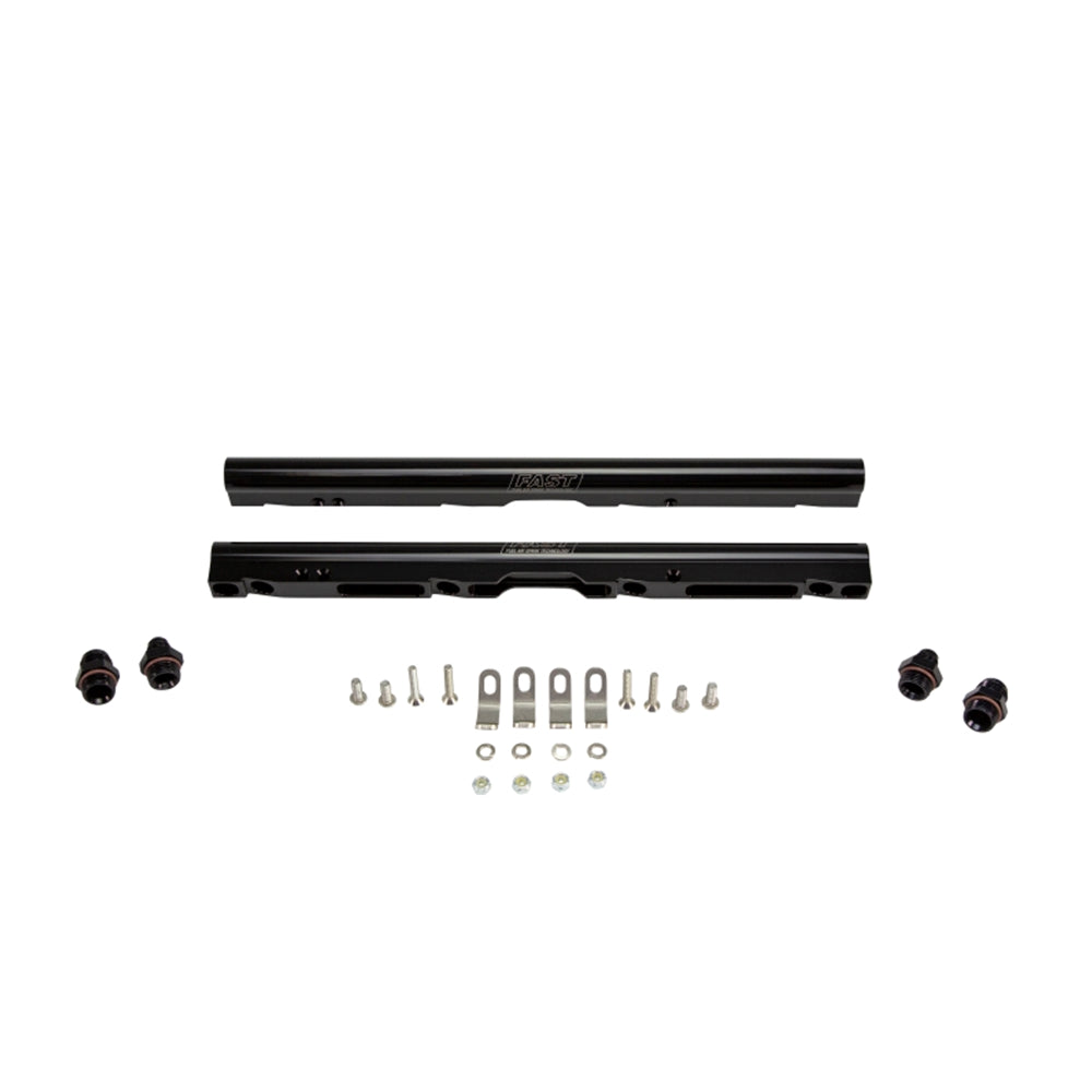 FAST LSX High-Flow Billet Fuel Rails Black 146035B-KIT