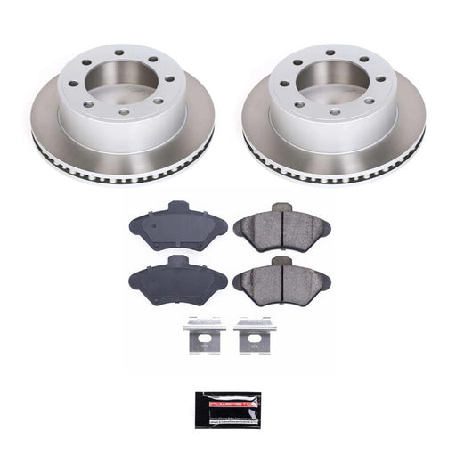 Power Stop 94-98 Ford Mustang Front Semi-Coated Rotor Kit PowerStop Brake Kits - Performance Blank
