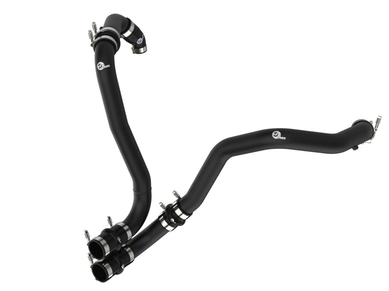 aFe 21-22 Ford F-150/Raptor V6-3.5L (tt) BladeRunner 2.5in Aluminum Hot Charge Pipe Black aFe Intercoolers