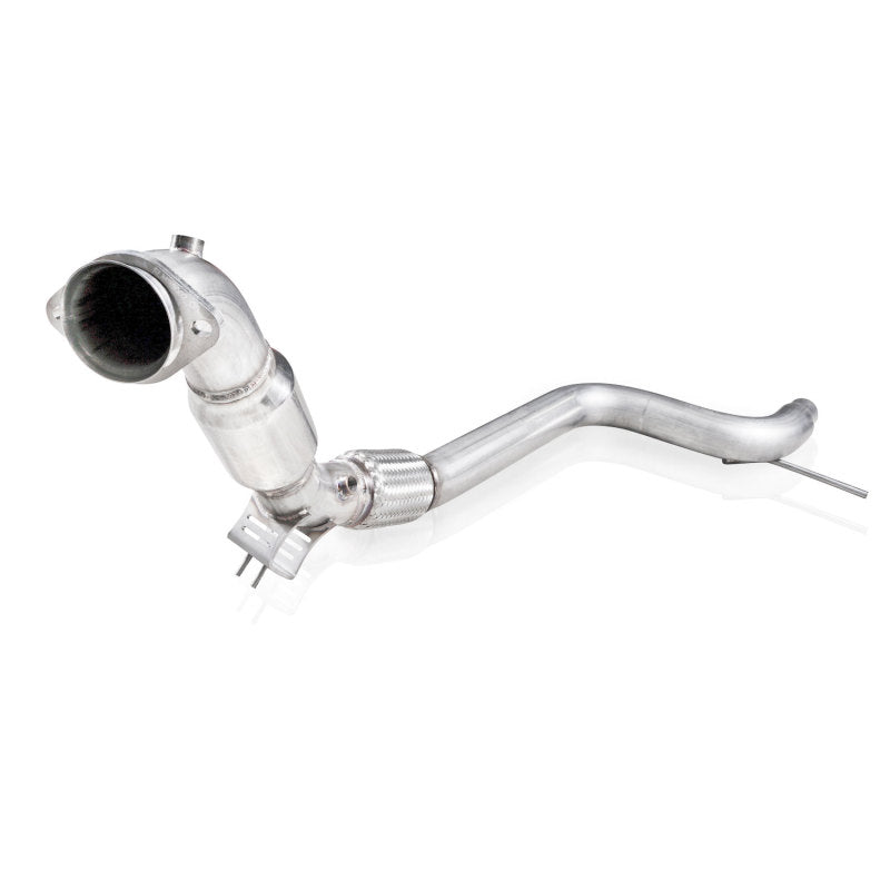 Stainless Works 2015-16 Mustang Downpipe 3in High-Flow Cats Factory Connection Stainless Works Downpipes