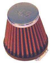 K&N Universal Round Tapered Chrome Filter 1.563in Flange ID x 3in Base OD x 2in Top OD x 3in H K&N Engineering Air Filters - Universal Fit