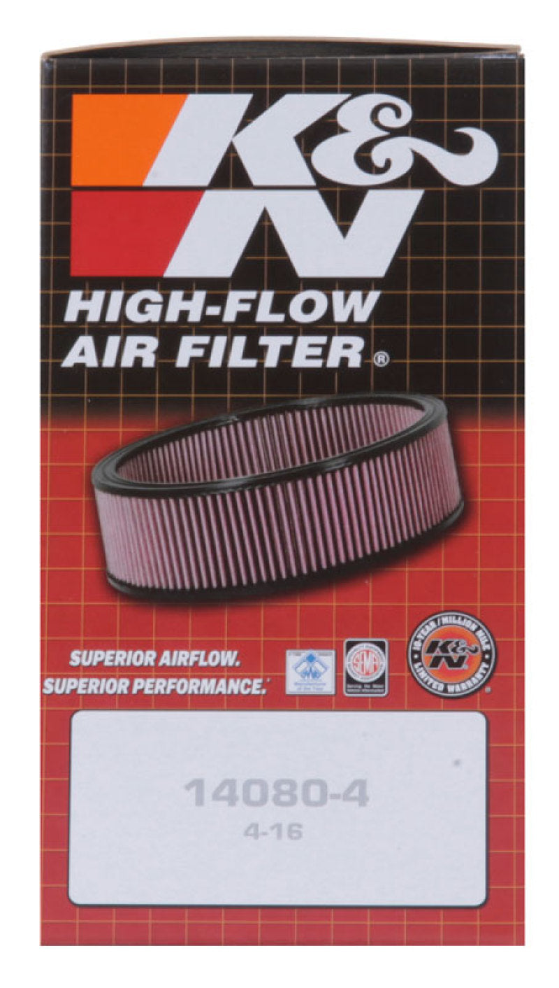 K&N 90-92 Rover Mini 1275 L4 Round Tapered Flange 1.875in 2.25in Over Height Custom Racing Assembly K&N Engineering Carburetor Air Cleaners