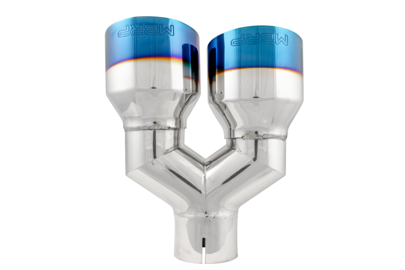 MBRP Burnt End Tip 2.5 ID Dual 4 OD Out 9.5 length Single wall 304 Stainless Steel Driver Side MBRP Tail Pipes