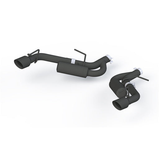 MBRP 16-19 Chevrolet Camaro 2.5in Black Coated Non NPP Axle Back Exhaust System - 4in Dual Wall Tips MBRP Axle Back
