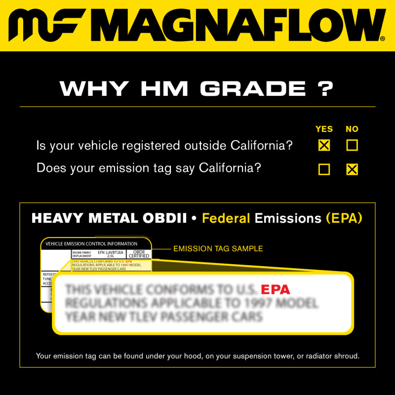 MagnaFlow Direct Fit Catalytic Converter 01-04 Ford F-150 4.2L 2wd Magnaflow Catalytic Converter Direct Fit