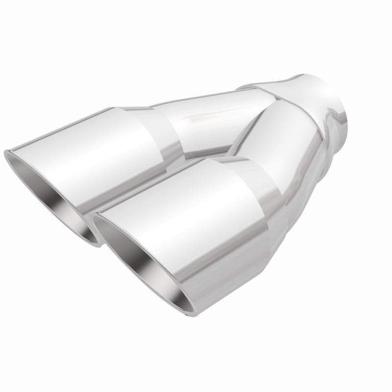 MagnaFlow Double Wall 3in Dual Round Polished Tip 2.25in Inlet Magnaflow Catalytic Converter Universal