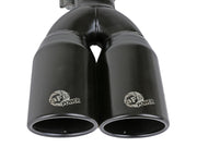aFe MACH Force-Xp 409 Stainless Steel Clamp-on Exhaust Tip 2.5in Inlet 3.5in Outlet - Black aFe Tips