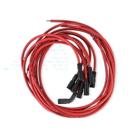 Super Conductor Spark Plug Wire Set, Univ. Chevy LT1 w/straight boot 32129 MSD Autoparts