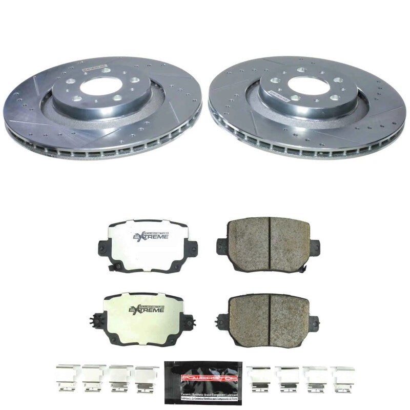 Power Stop 20-24 Tesla Y Rear Z26 Street Brake Kit PowerStop Brake Kits - Performance D&S