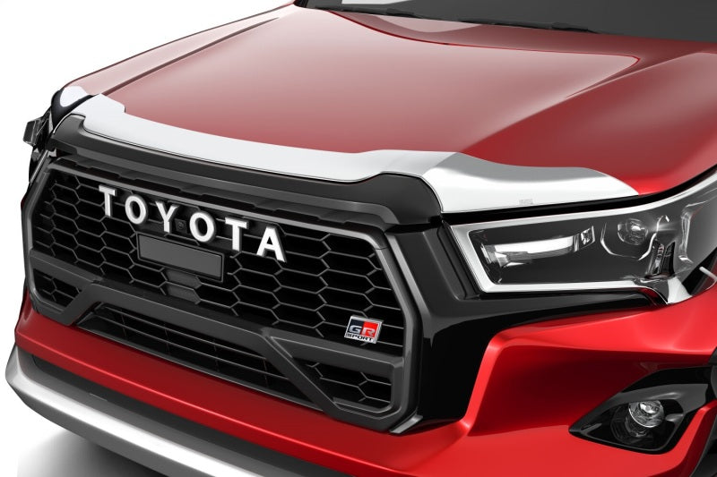 Husky Liners 20-26 Toyota Hilux Aeroskin Hood Protector - Chrome Husky Liners Hood Deflectors