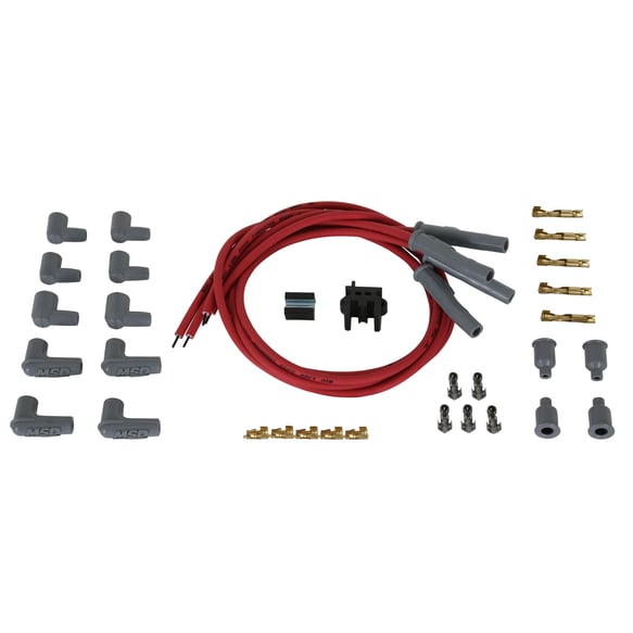 Wire Set, 8.5mm Super Conductor, Motorcycle, 4 Cylinder 31449 MSD Autoparts
