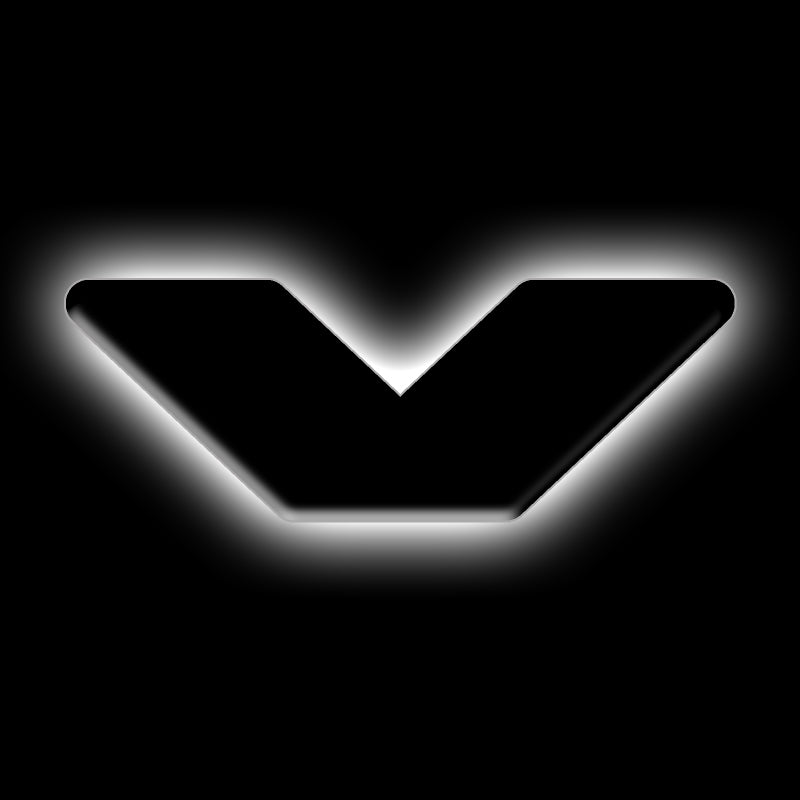 ORACLE Lighting Universal Illuminated LED Letter Badges - Matte Blk Surface Finish - V ORACLE Lighting Light Accessories and Wiring