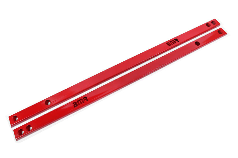 BMR 15-20 S550 Mustang Chassis Jacking Rails (Shorter Tube) - Red BMR Suspension Chassis Bracing