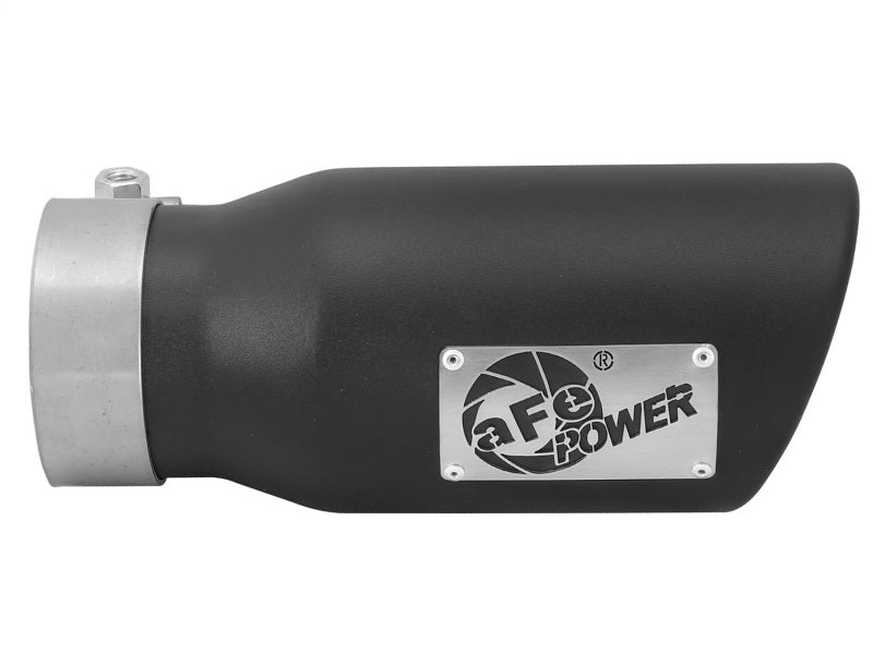 aFe MACHForce XP 3in Inlet x 4in Outlet x 9in Length Clamp-On Black Tip aFe Catback