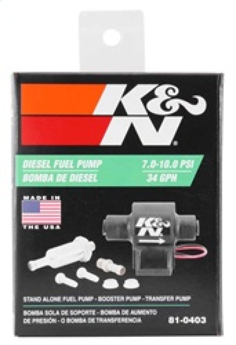 K&N Performance Electric Fuel Pump 9-11.5 PSI Diesel K&N Engineering Fuel Pumps