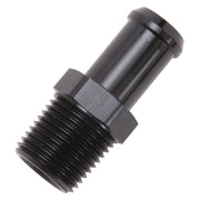 Edelbrock Hose End Straight 1/2In NPT to 5/8In Barb Black Anodize Edelbrock Fittings