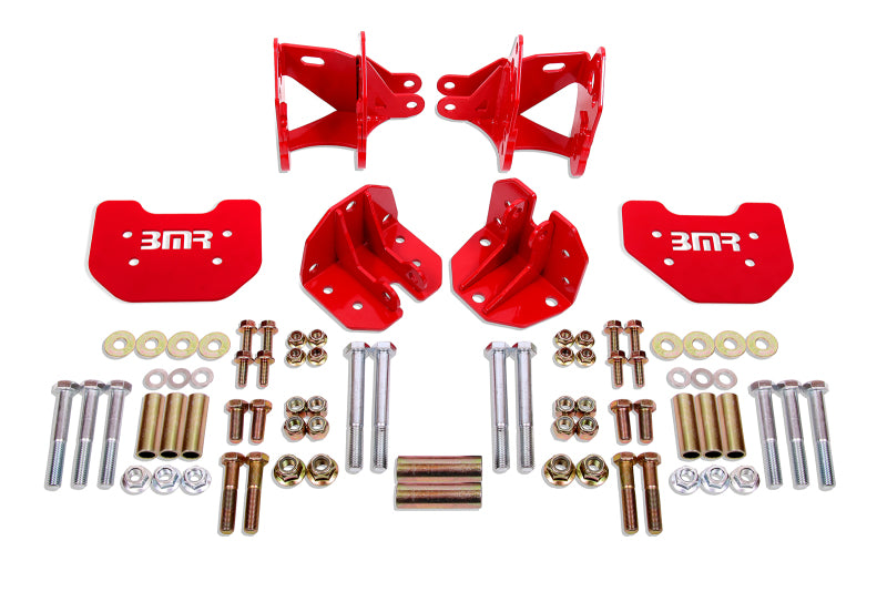 BMR 79-04 Mustang Rear Coilover Conversion Kit w/ Control Arm Bracket - Red BMR Suspension Coilover Components
