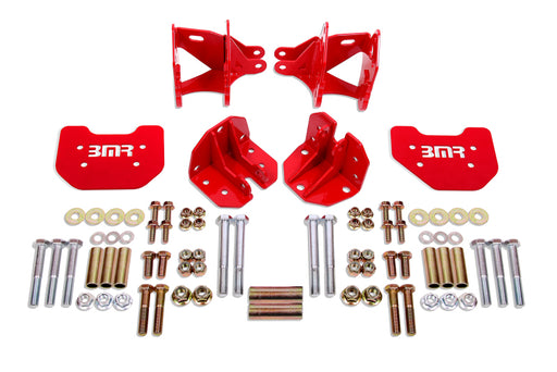 BMR 79-04 Mustang Rear Coilover Conversion Kit w/ Control Arm Bracket - Red BMR Suspension Coilover Components