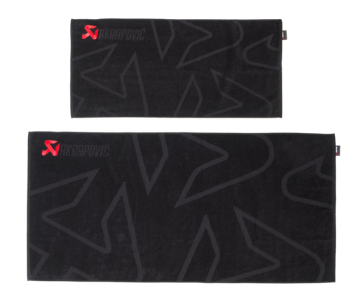 Akrapovic Towel Set - Black w/ Red Logo Akrapovic Headwear
