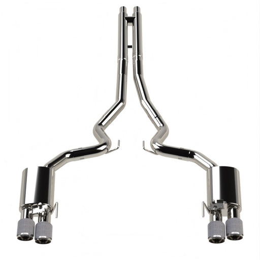 Kooks 18-24 Ford Mustang GT 5.0 3in. Valved Touring Cat-Back Exhaust - Carbon Tips Kooks Headers Catback