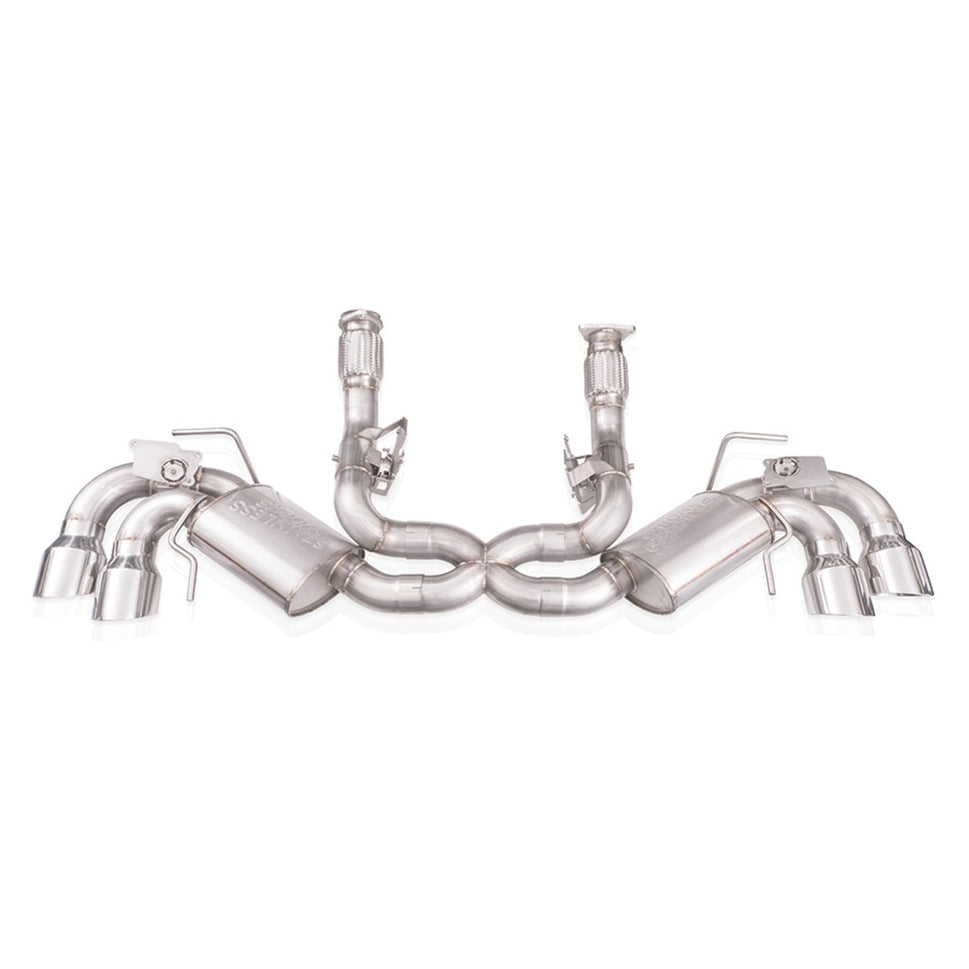 Stainless Works 20-21 Chevrolet Corvette C8 6.2L Redline Cat-Back Exhaust w/ Polished Tips C8CBR