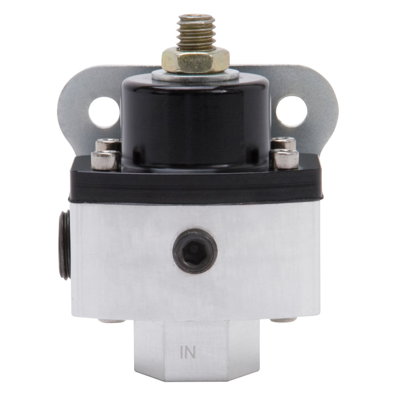 Edelbrock Fuel Pressure Regulator 4-1/2 to 9 PSI Satin Finish Edelbrock Fuel Pressure Regulators
