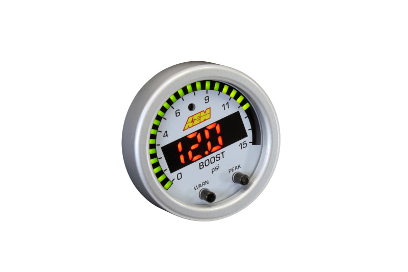 AEM X-Series Pressure 0-15psi Gauge Kit AEM Gauges
