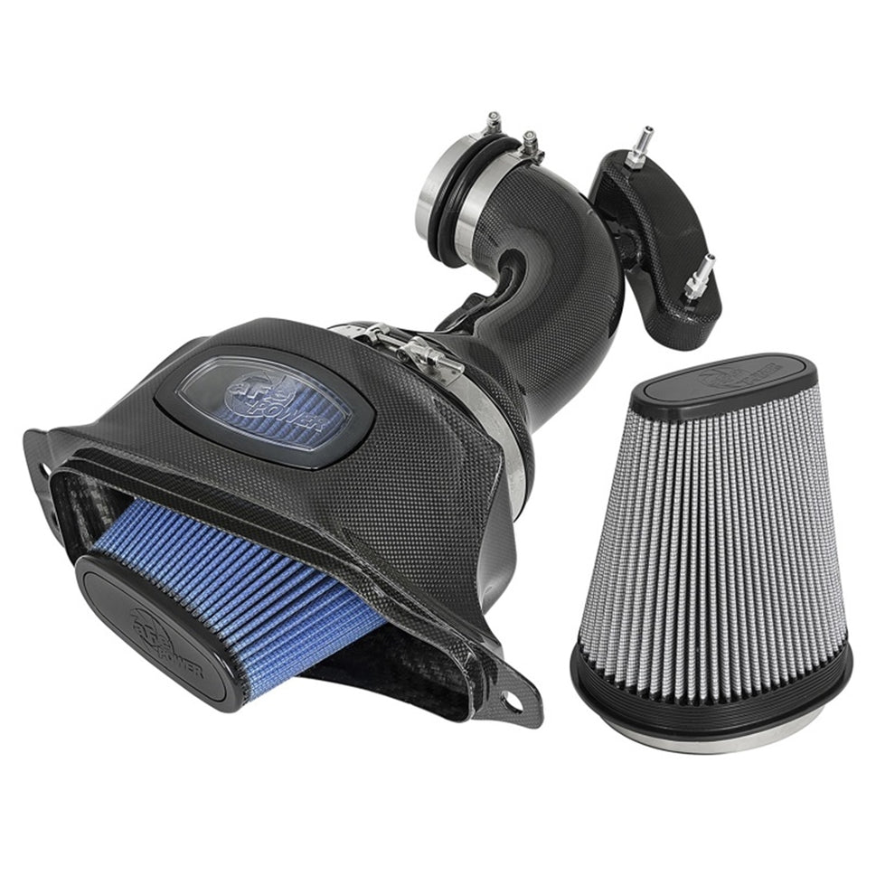 aFe Momentum Black Series Carbon Fiber Intake System P5R 14-17 Chevy Corvette 6.2L (C7) 52-74201-C