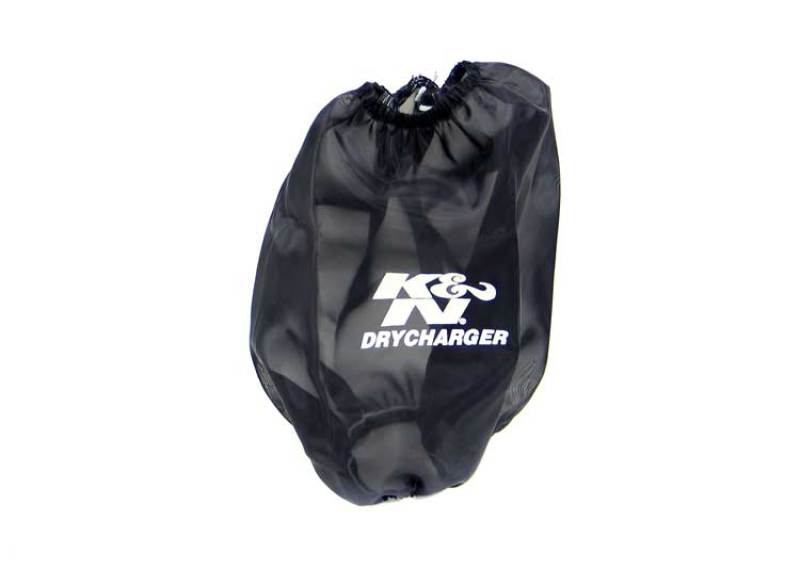 K&N Black Drycharger Round Tapered Air Filter Wrap 5in Top ID / 7.5in Base ID / 8in Height K&N Engineering Pre-Filters