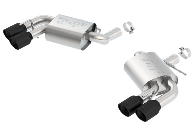 Borla 2016-2017 Chevrolet Camaro SS AT/MT S-Type Rear Section Exhaust w/o Dual Mode Ceramic Black Borla Axle Back