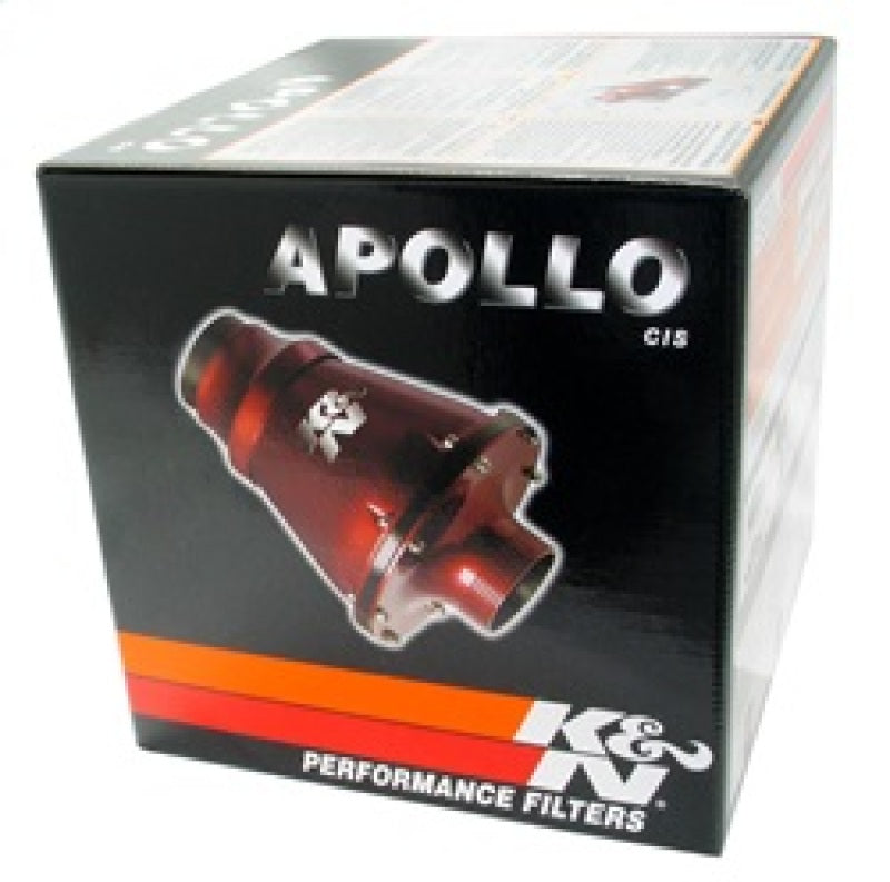 K&N Universal Apollo Black Cold Air Intake - 70mm OD FLG PP K&N Engineering Cold Air Intakes