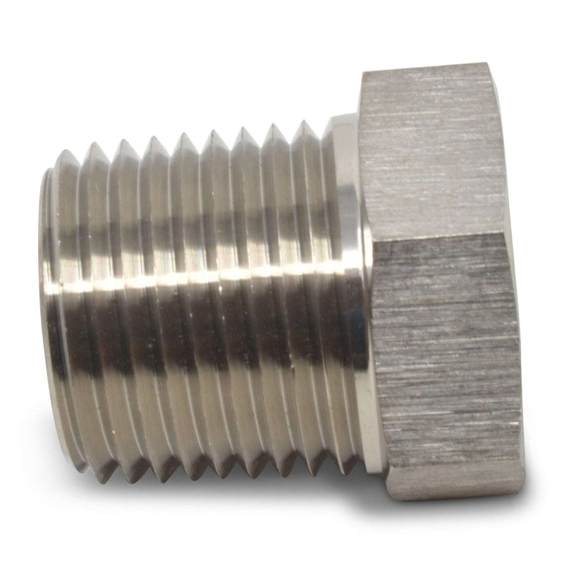 3/4" Male To 1/2" Female Pipe Bushing Reducer Adapter Fitting With Endura Finish RUSSELL Autoparts