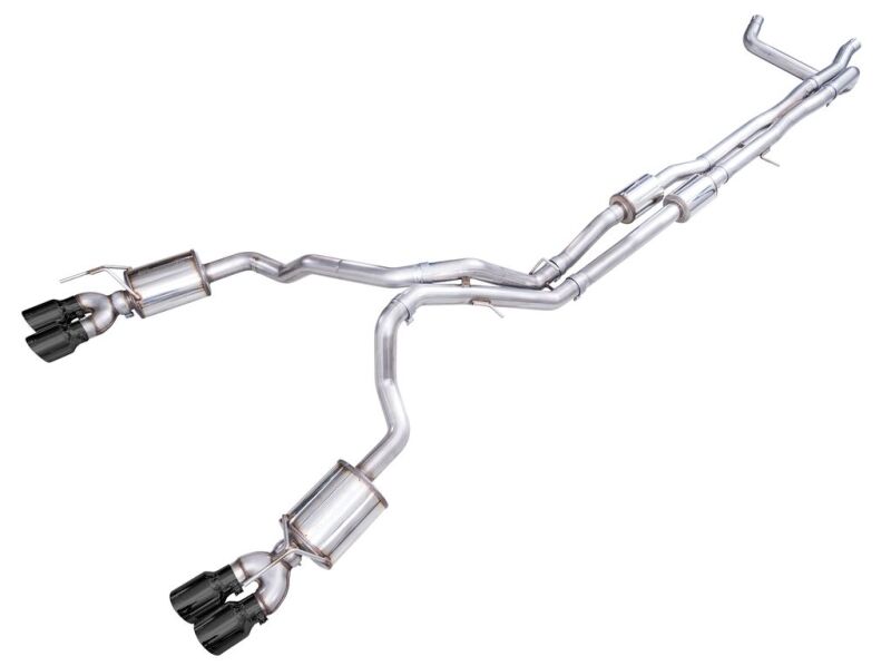 AWE 2021+ Chevy Suburban/GM Yukon XL 6.2L 0FG Edition Cat Back Exhaust - Quad Diamond Chrome Tips AWE Tuning Catback