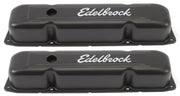 Edelbrock Valve Cover Signature Series Chrysler 1958-1979 361-440 V8 Black Edelbrock Valve Covers