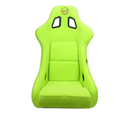 NRG FRP Bucket Seat PRISMA Edition - Large (Neon Green Alcantara/ Pearlized Back) NRG Race Seats