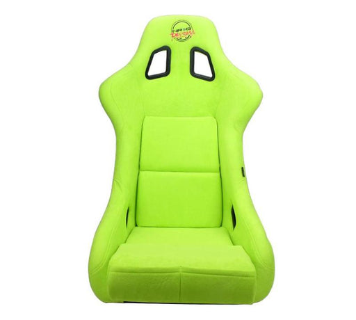 NRG FRP Bucket Seat PRISMA Edition - Large (Neon Green Alcantara/ Pearlized Back) NRG Race Seats