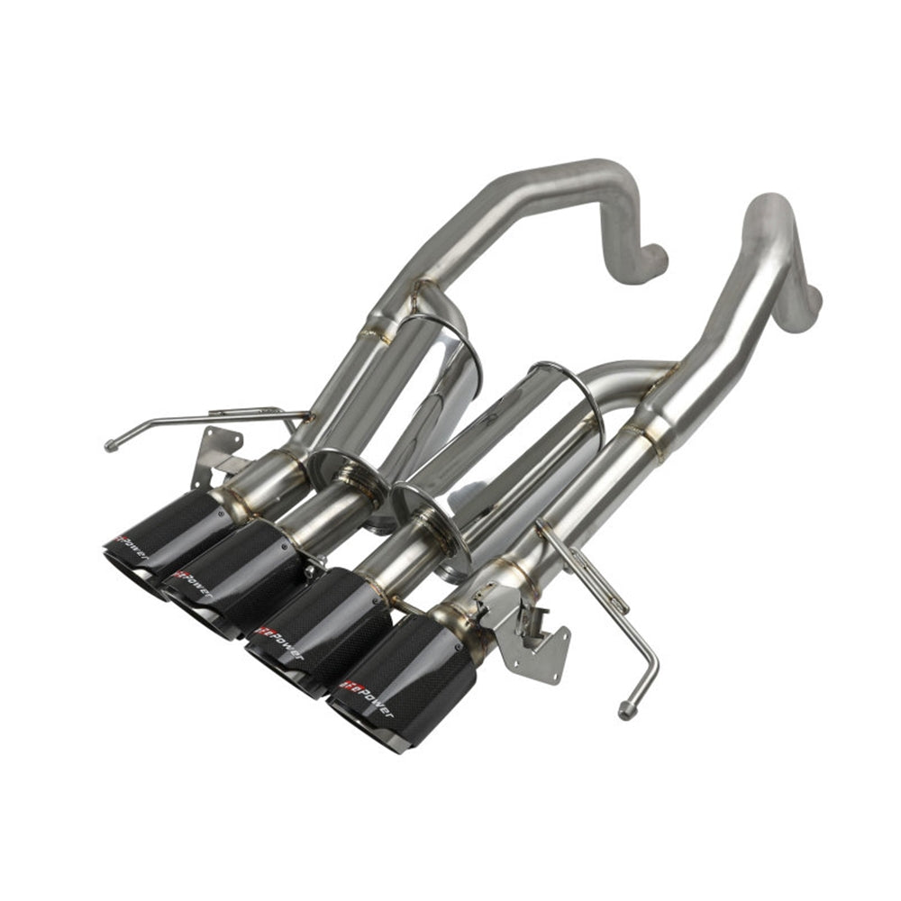 aFe MACH Force-Xp Axle-Back Exhaust System w/ Carbon Fiber Tips Chevrolet Corvette (C7) 14-19 6.2L 49-34056-1C