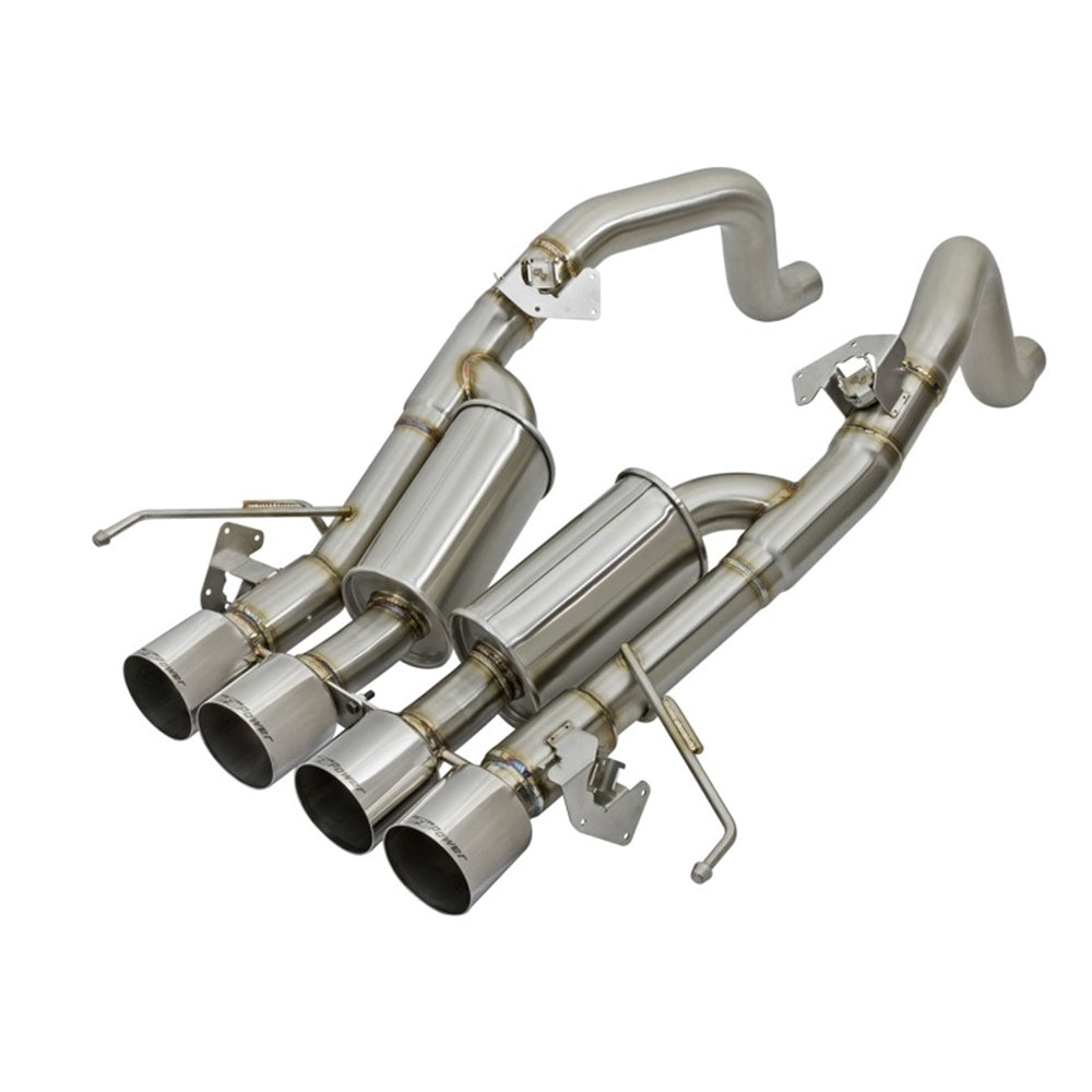 aFe MACHForce XP 3in-2 1/2in Axle Back 304SS Exhaust w/ Polished Tips 15-17 Chevy Corvette Z06 49-34082-P