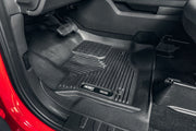Husky Liners 2017 Ford F-250 Super Duty Crew Cab X-Act Contour Black Front & Rear Floor Liners Husky Liners Floor Mats - Rubber