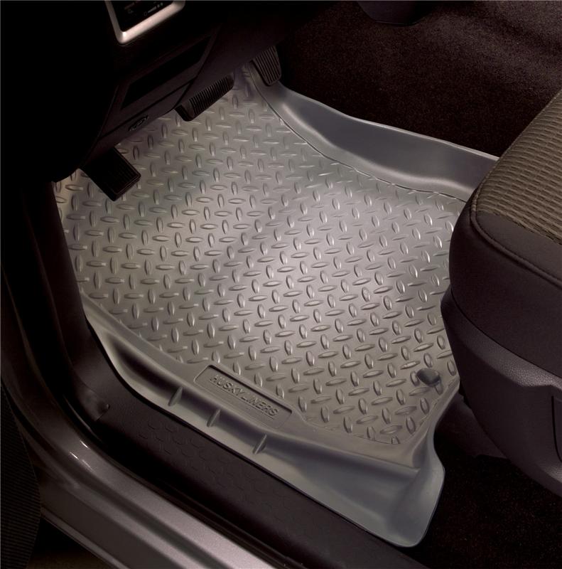 Husky Liners 00-02 Ford F-150 Super Crew Cab Classic Style 2nd Row Tan Floor Liners Husky Liners Floor Mats - Rubber