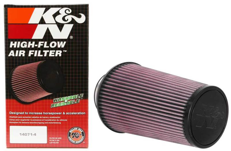 K&N Universal Clamp-On Air Filter 3-1/2in FLG / 6in B / 4-1/2in T / 9in H K&N Engineering Air Filters - Universal Fit