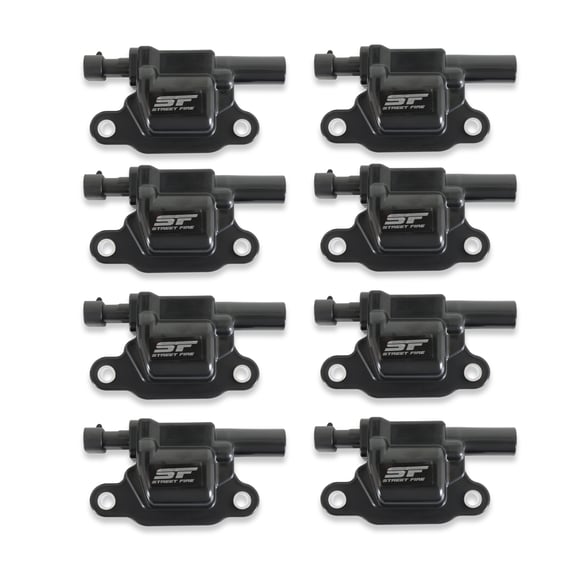 Black, 8-Pack Street Fire Ignition Coils 2005-2013 GM LS2/LS3/LS4/LS7/LS9 engines, 55118 MSD Autoparts