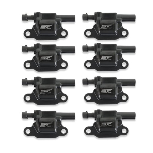 Black, 8-Pack Street Fire Ignition Coils 2005-2013 GM LS2/LS3/LS4/LS7/LS9 engines, 55118 MSD Autoparts