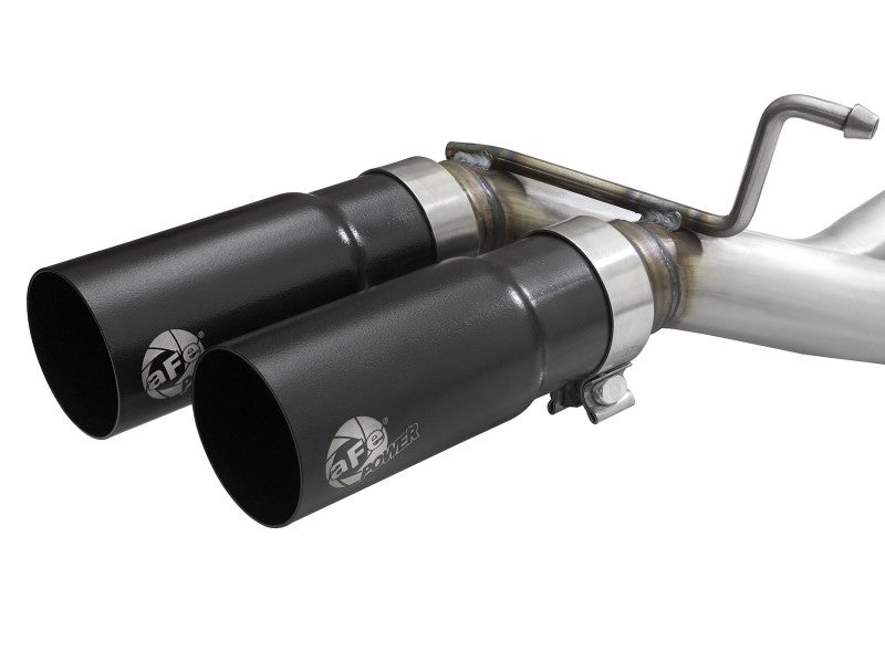 aFe Rebel 3in 409 SS Cat-Back Exhaust 2021 Ford F-150 V6 2.7L/3.5L (tt)/V8 5.0L w/ Black Tips aFe Catback